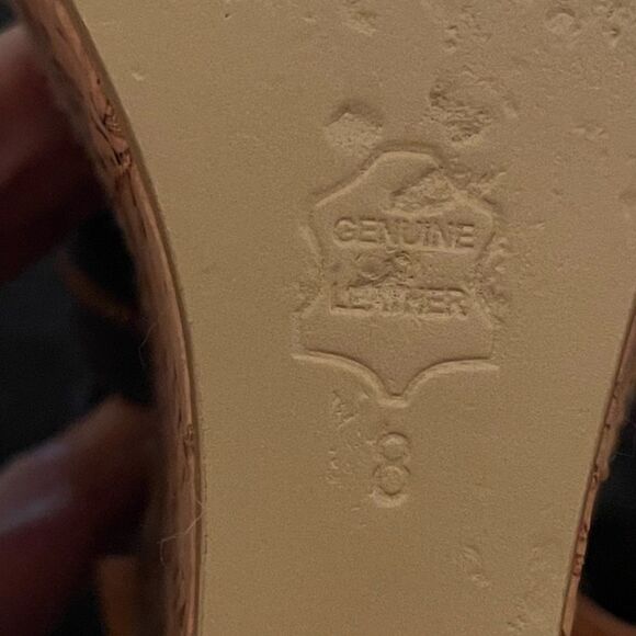 Steve Madden Daybreak blue multi espadrilles strappy high wedges cork, size 8 - Picture 9 of 10